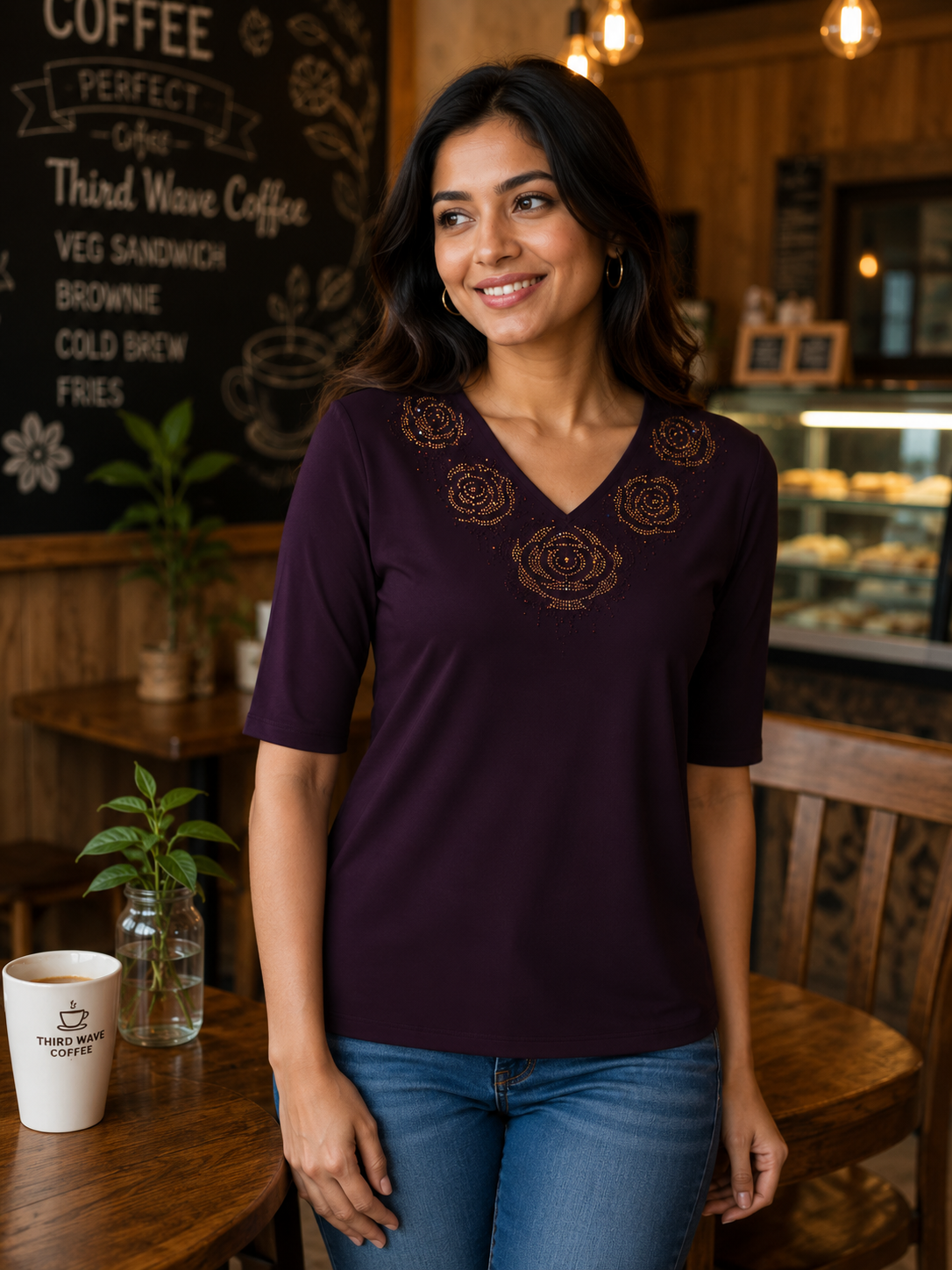 Premium Floral Party Wear Top