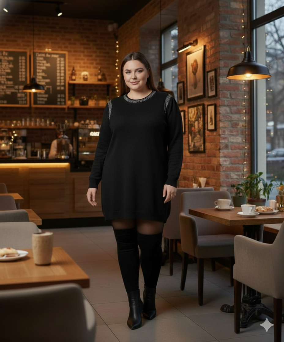 Cozy Glow Plus Size Winter Long Top