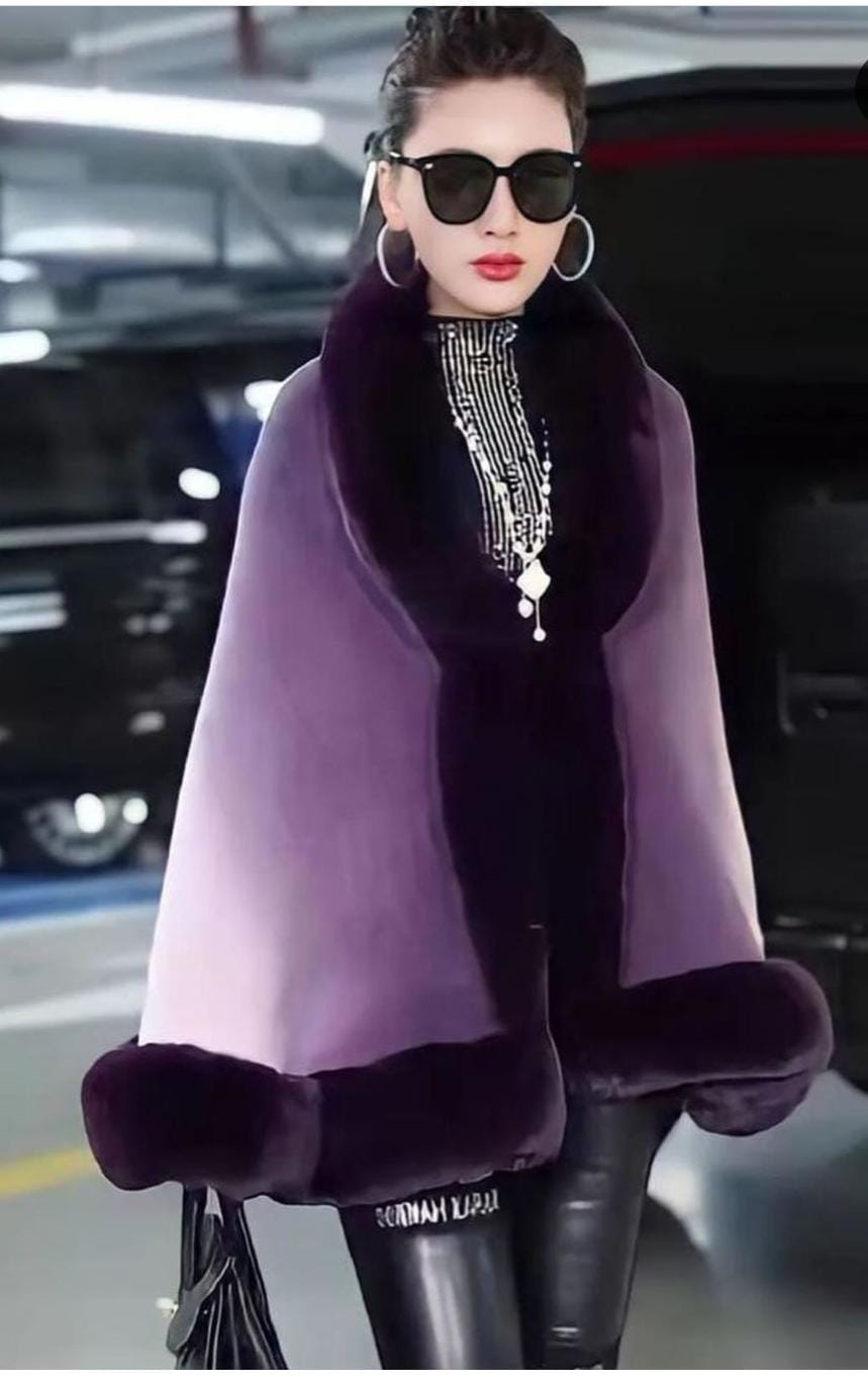 Women winter fur stole / pouchun