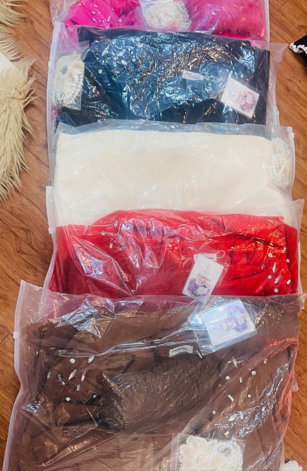 Premium Winter fur shrug with belt n accessory