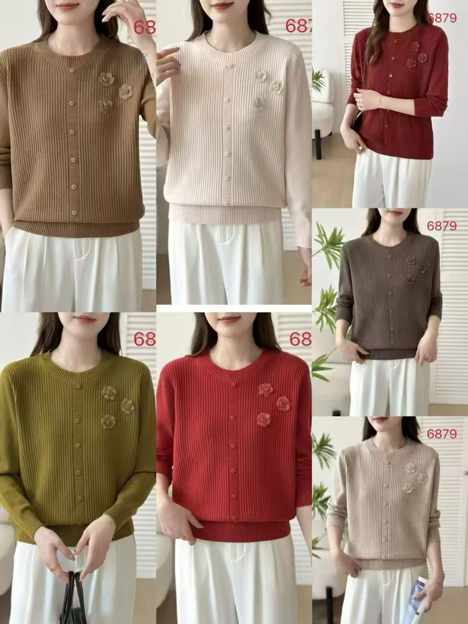 Cozy Petal Button Winter top