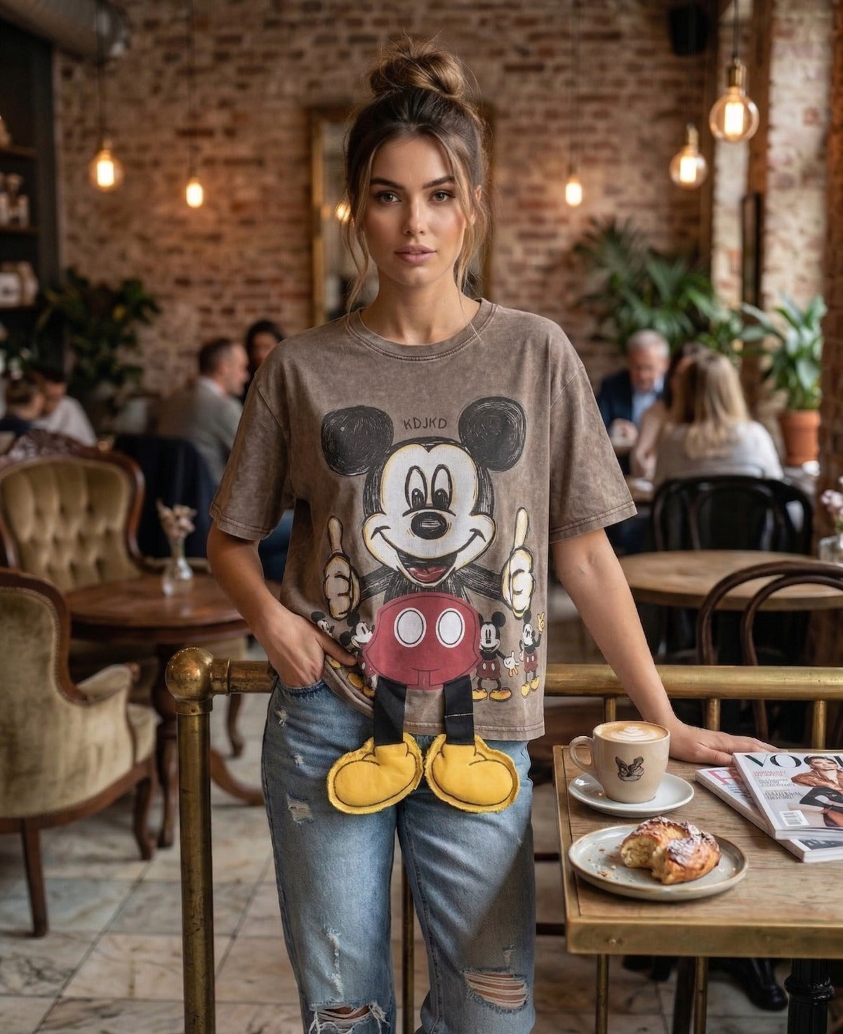 The "Walking Mickey" Oversized Tee