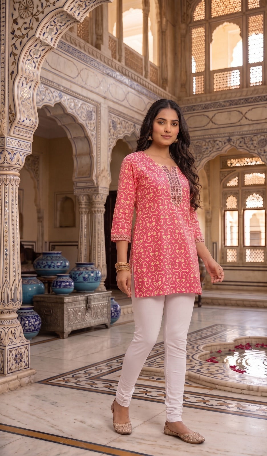 Royal Jaipuri Printed Cotton Short Kurti