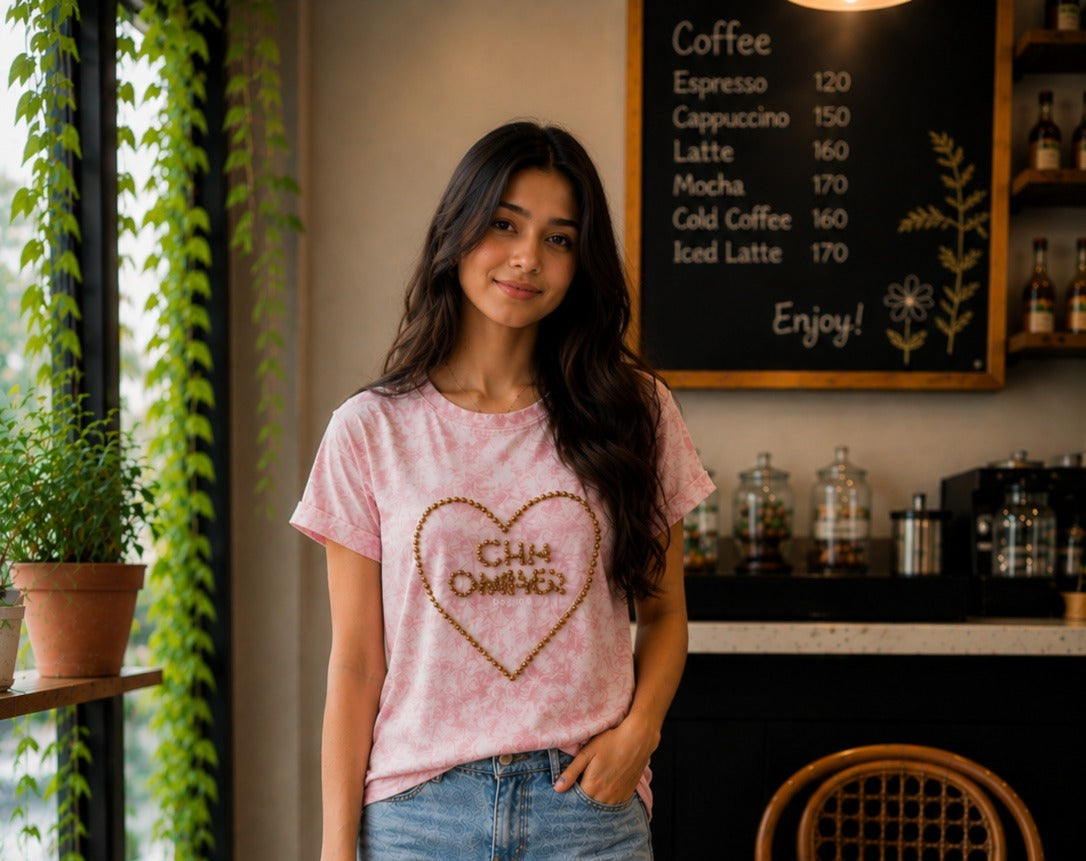 Heart Embellished Tee