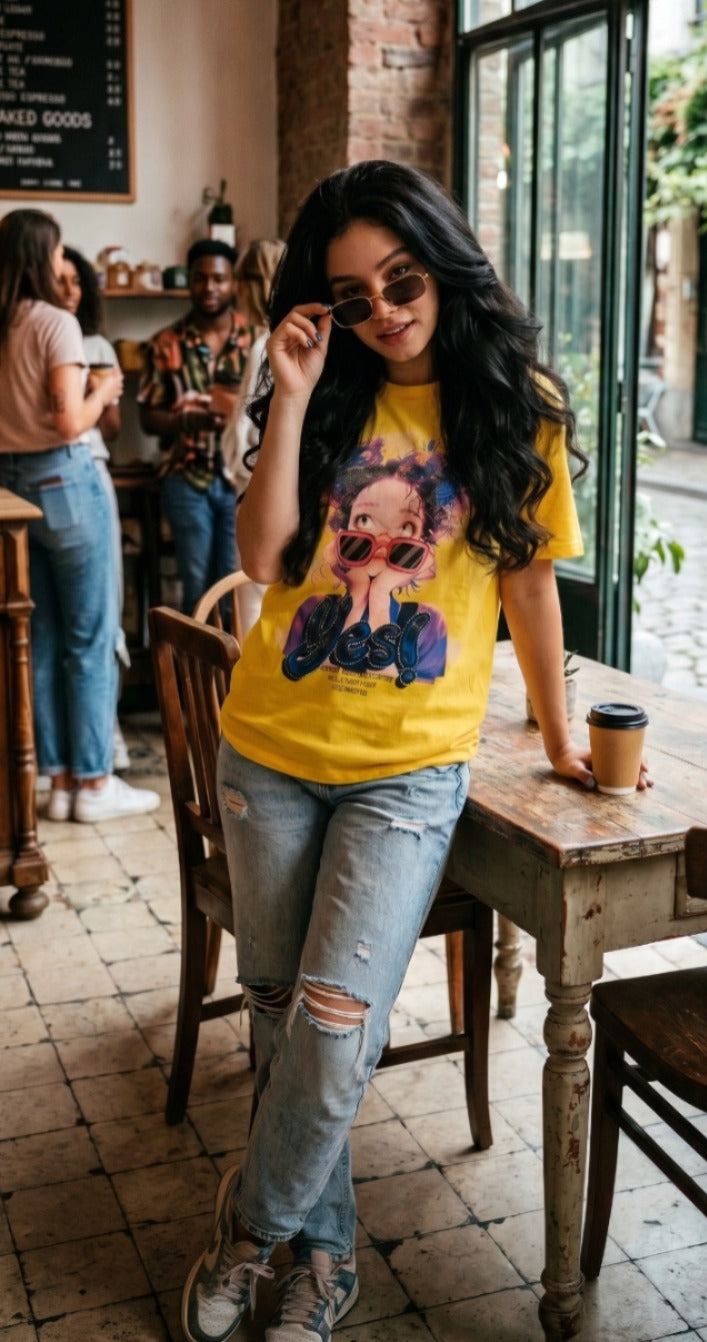 Women's Plus Size Denim Shirt & Shorts Set
