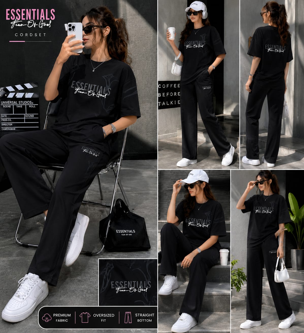 Premium Cotton ESSENTIALS Oversized Co-Ord Set |