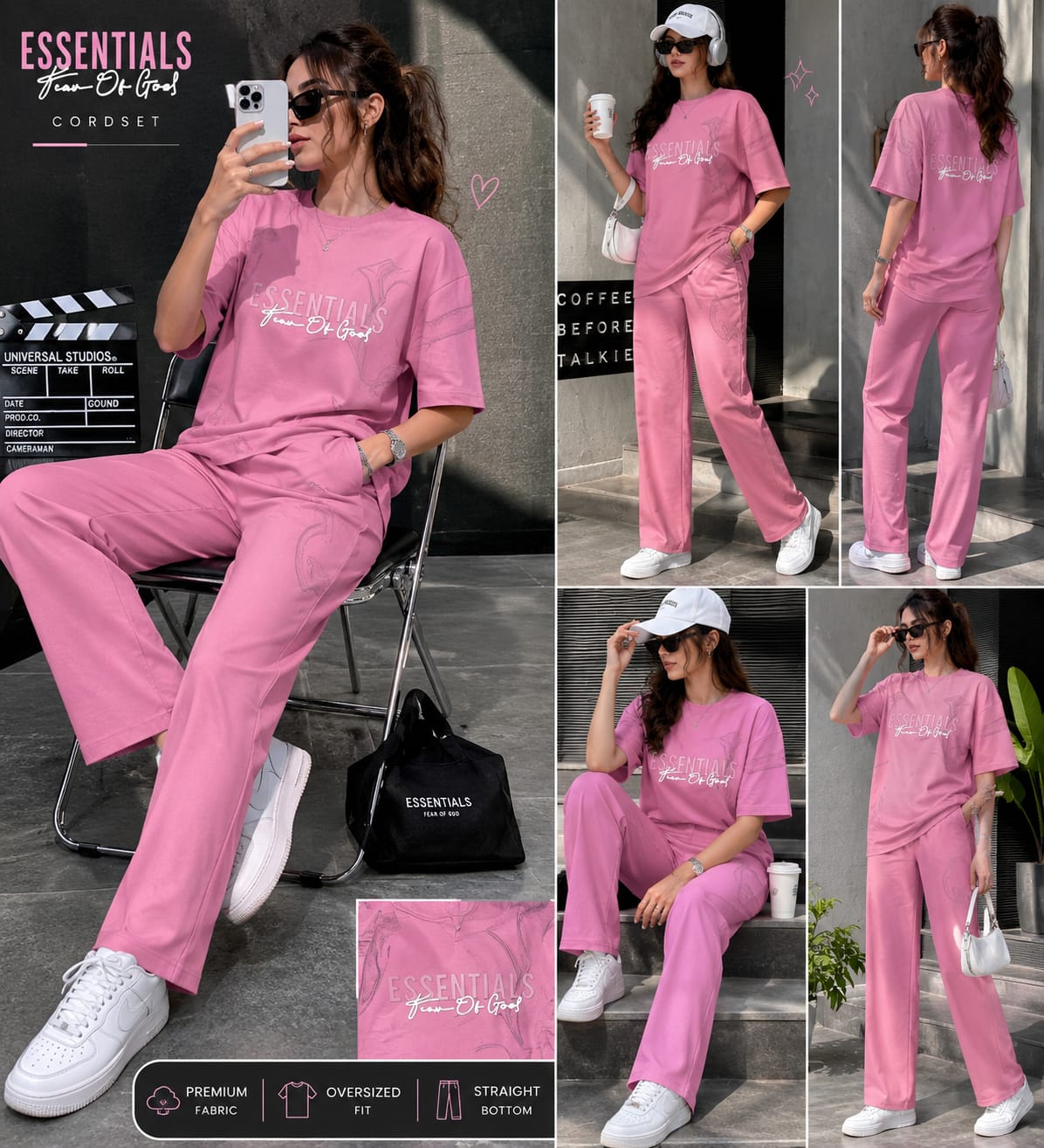 Premium Cotton ESSENTIALS Oversized Co-Ord Set |