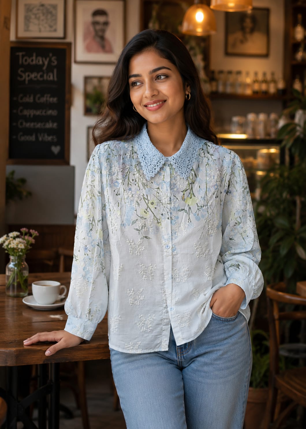 Classic With A Floral shirt