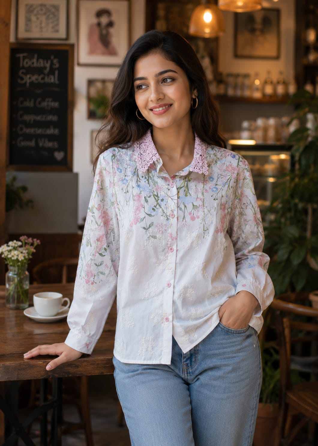 Classic With A Floral shirt