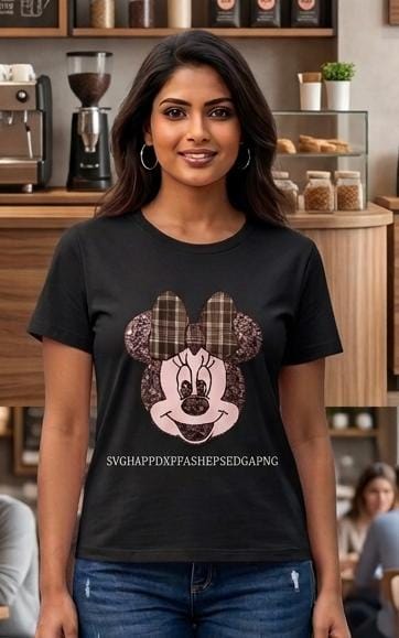 Women Mickey Print T-Shirt