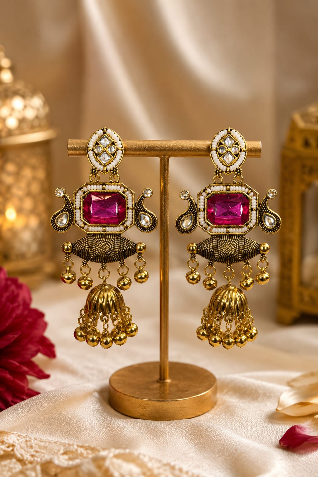 The Royal Sapphire Jhumka