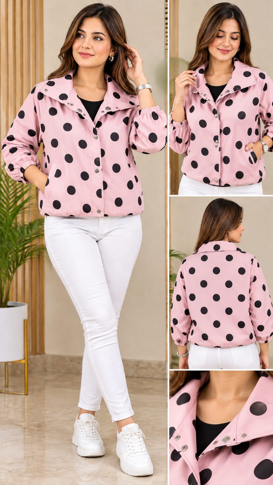 ✨ Premium Polka Dot Statement Jacket