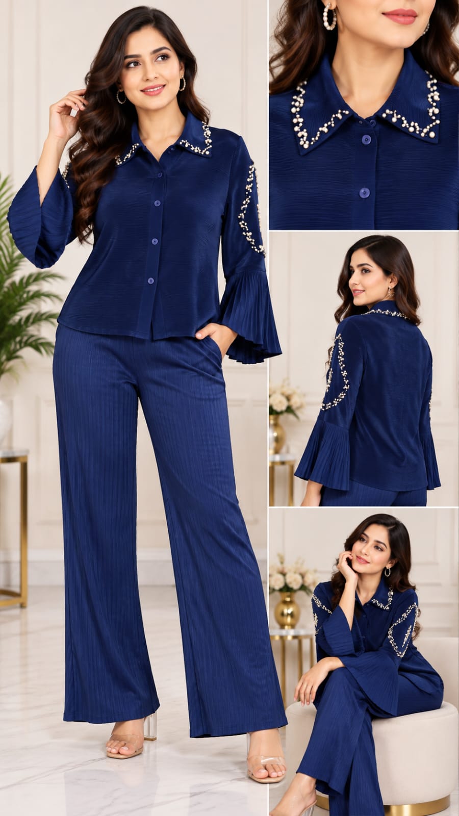 Imported Pleated cordset