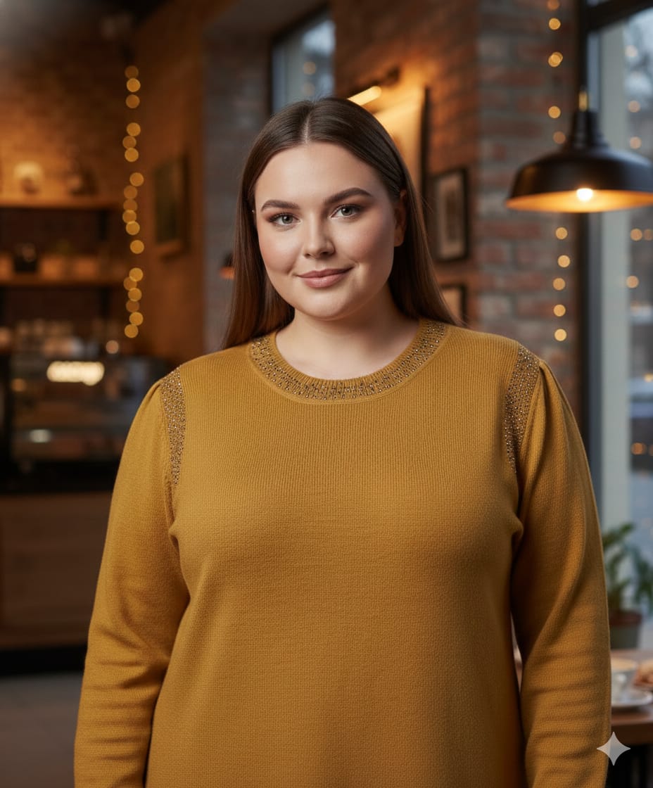 Cozy Glow Plus Size Winter Long Top