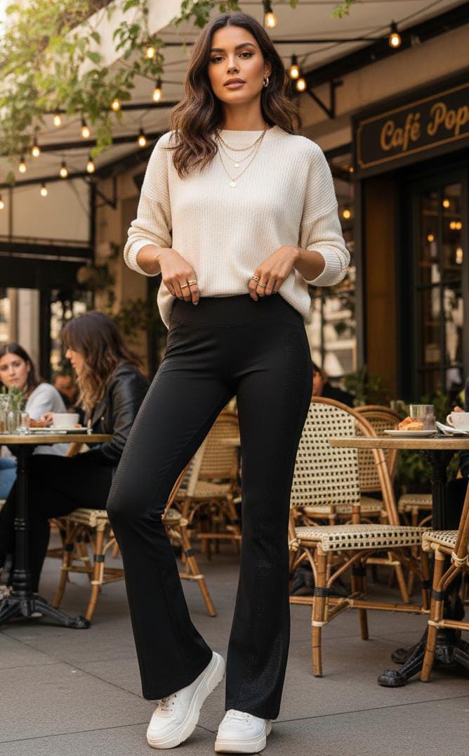 Bootcut pant with Side Detail