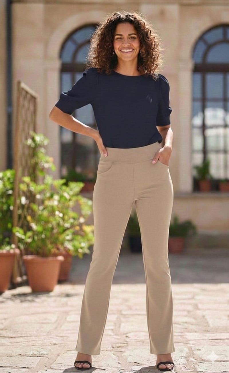 Women High Waist Classic Bellbottoms..