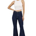 Boot cut blue basic classic denim jean