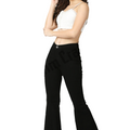 Boot cut black strechable denim jean