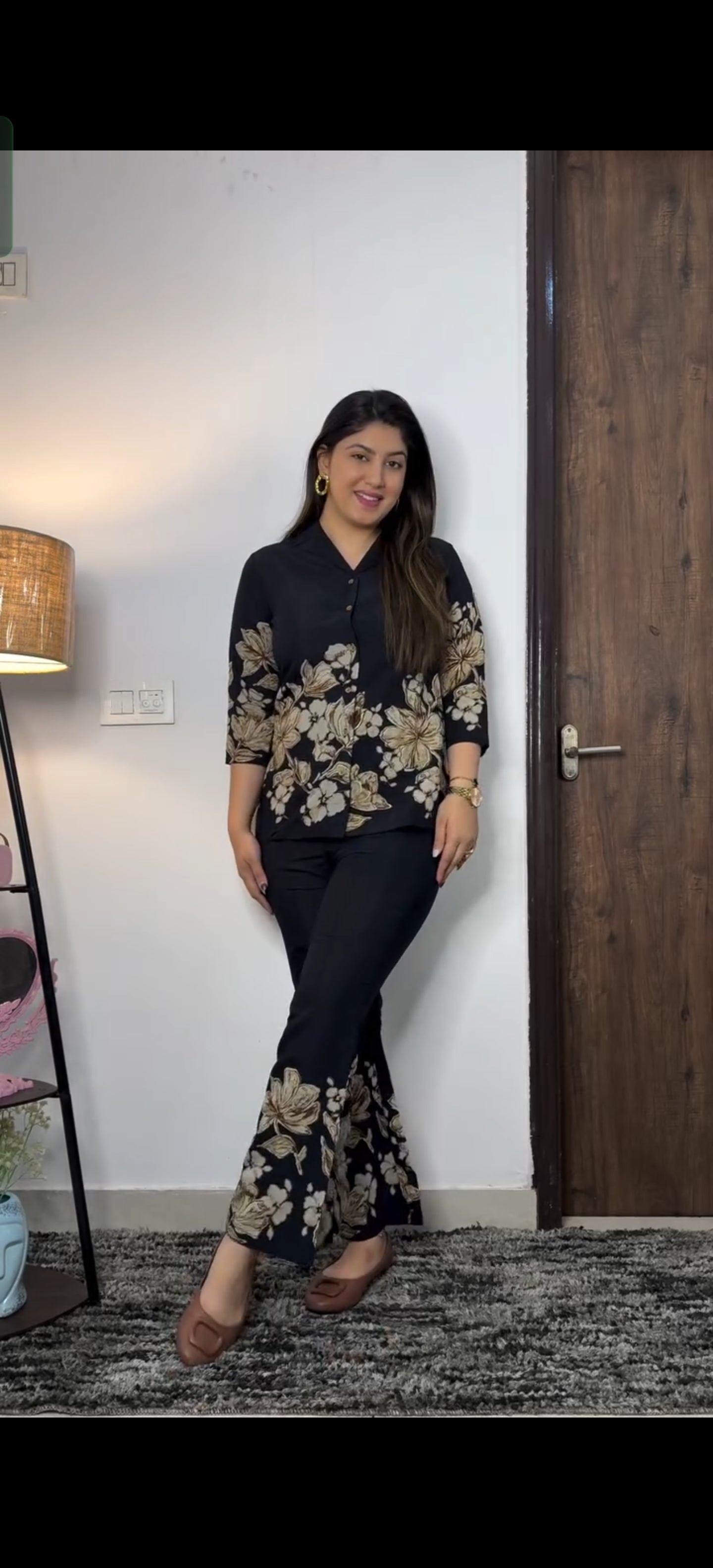 Blossom Co-ord Set – Elegant Floral Vibes in 2 Stunning Shades! 🌸🖤🍷"