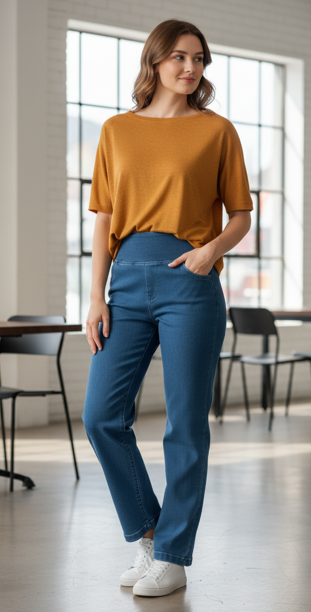 Effortless tummy tucker everyday denim