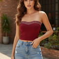 Glam Crystal Studded Tube Tops – Party & Casual Wear”