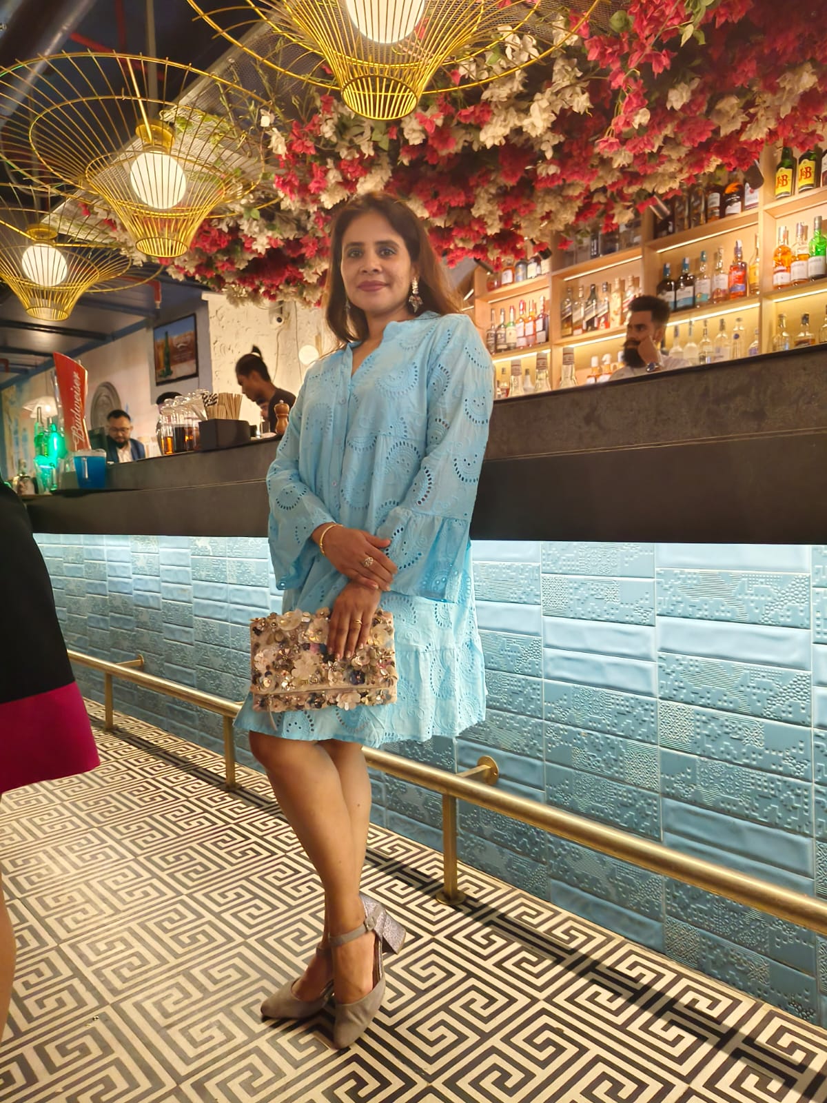 Summer premium cotton chikenkari Dress