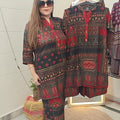 "Fusion Folk Printed Co-ord Set"
