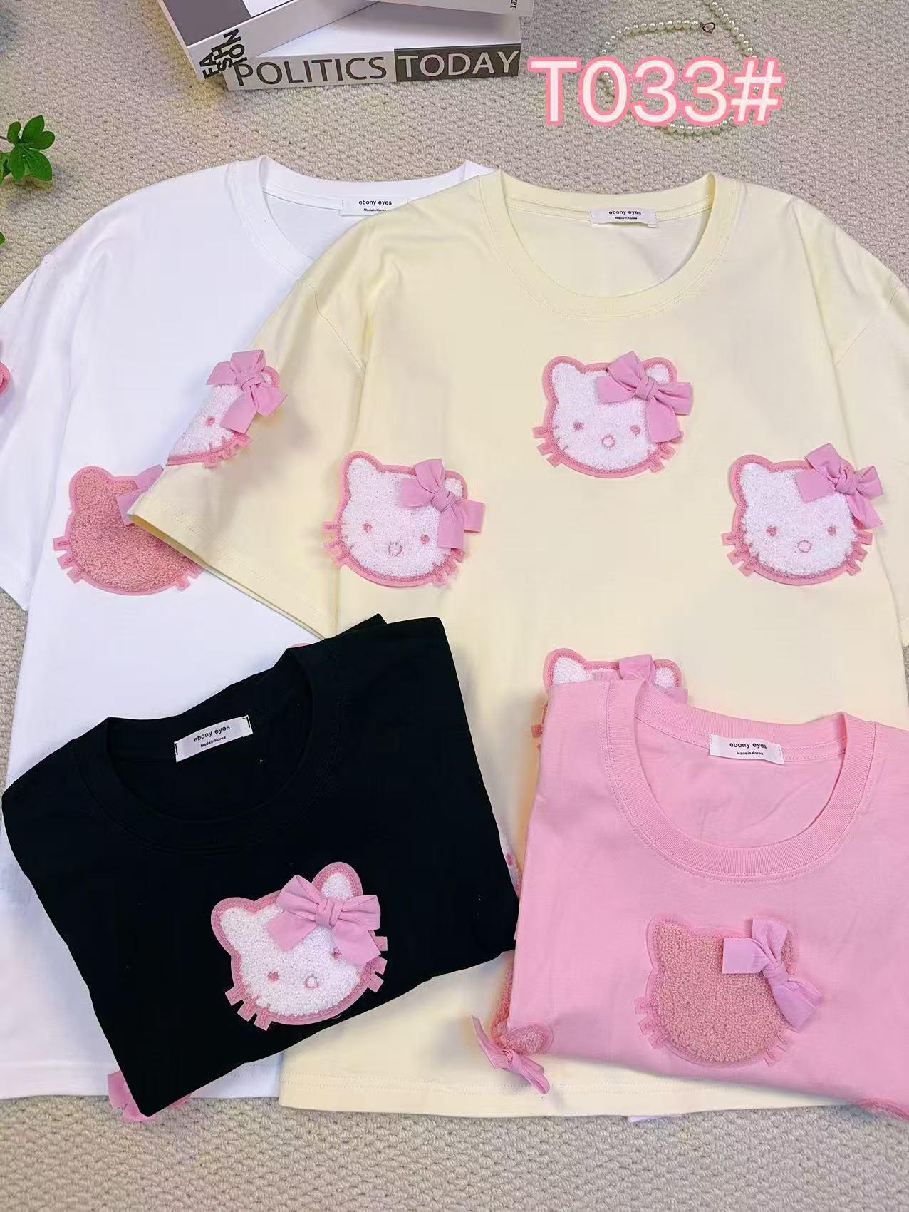 "Chic Kitty Bow Tops"