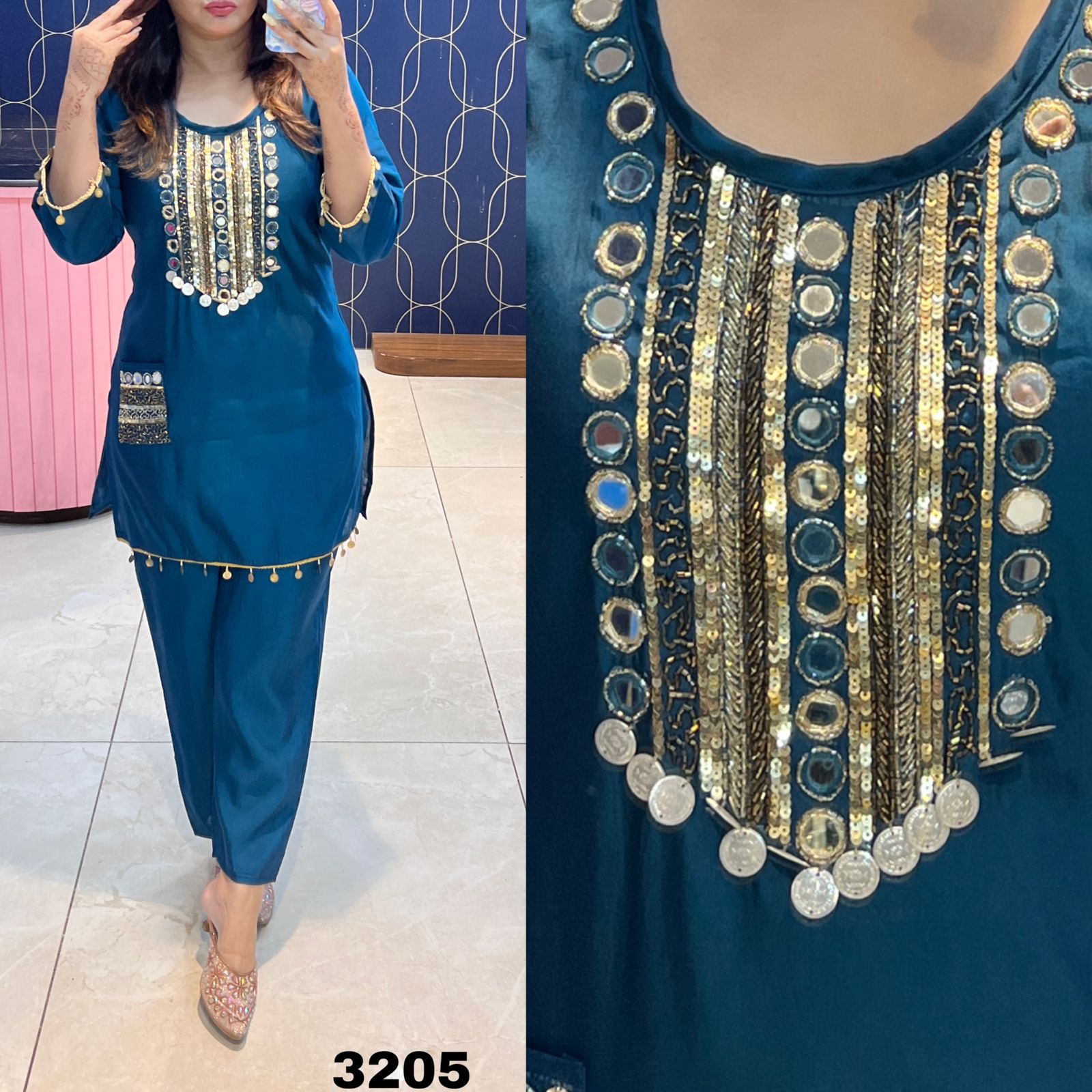 Festival cordset with orginal mirror work