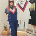 "Sporty Luxe Ensemble Cordset "