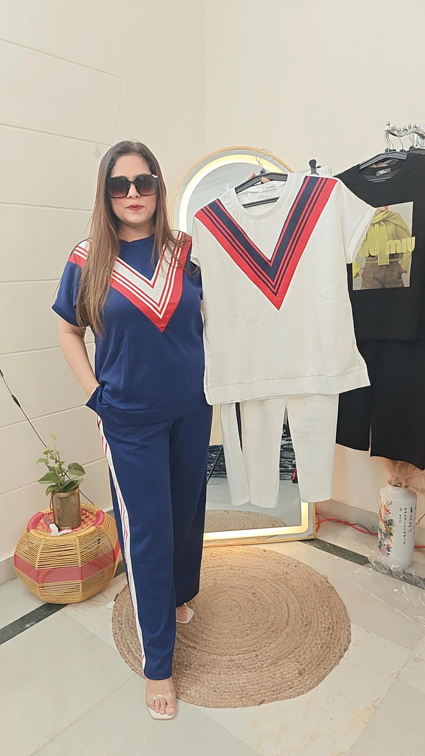 "Sporty Luxe Ensemble Cordset "