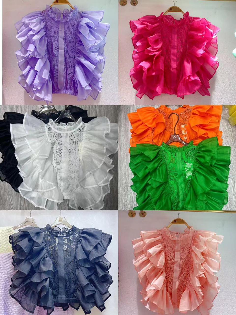 Ruffle crop top