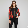 Statement Print Sleeve top