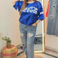 "Heart Cutout Distressed Denim"