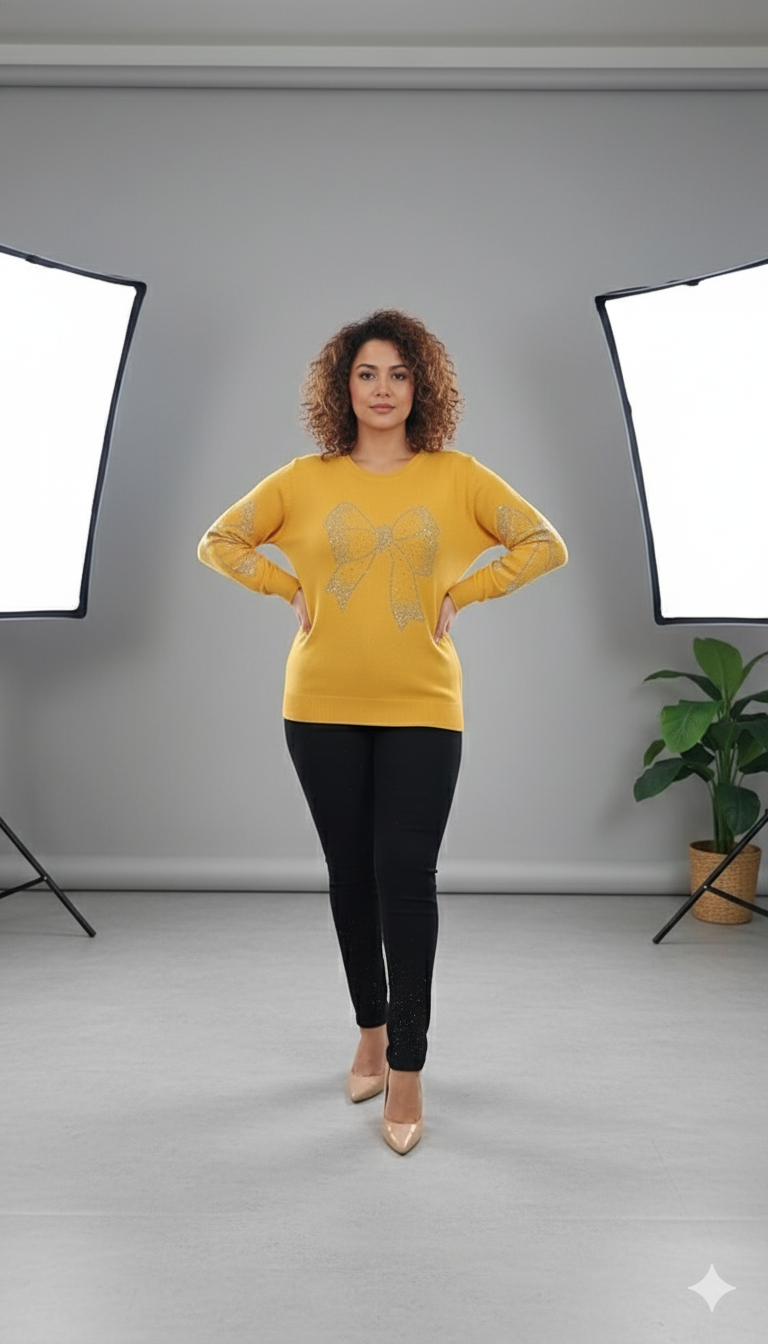 "Bold, beautiful, and effortlessly chic rhinestone top