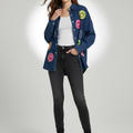 Luxe denim oversized shirts