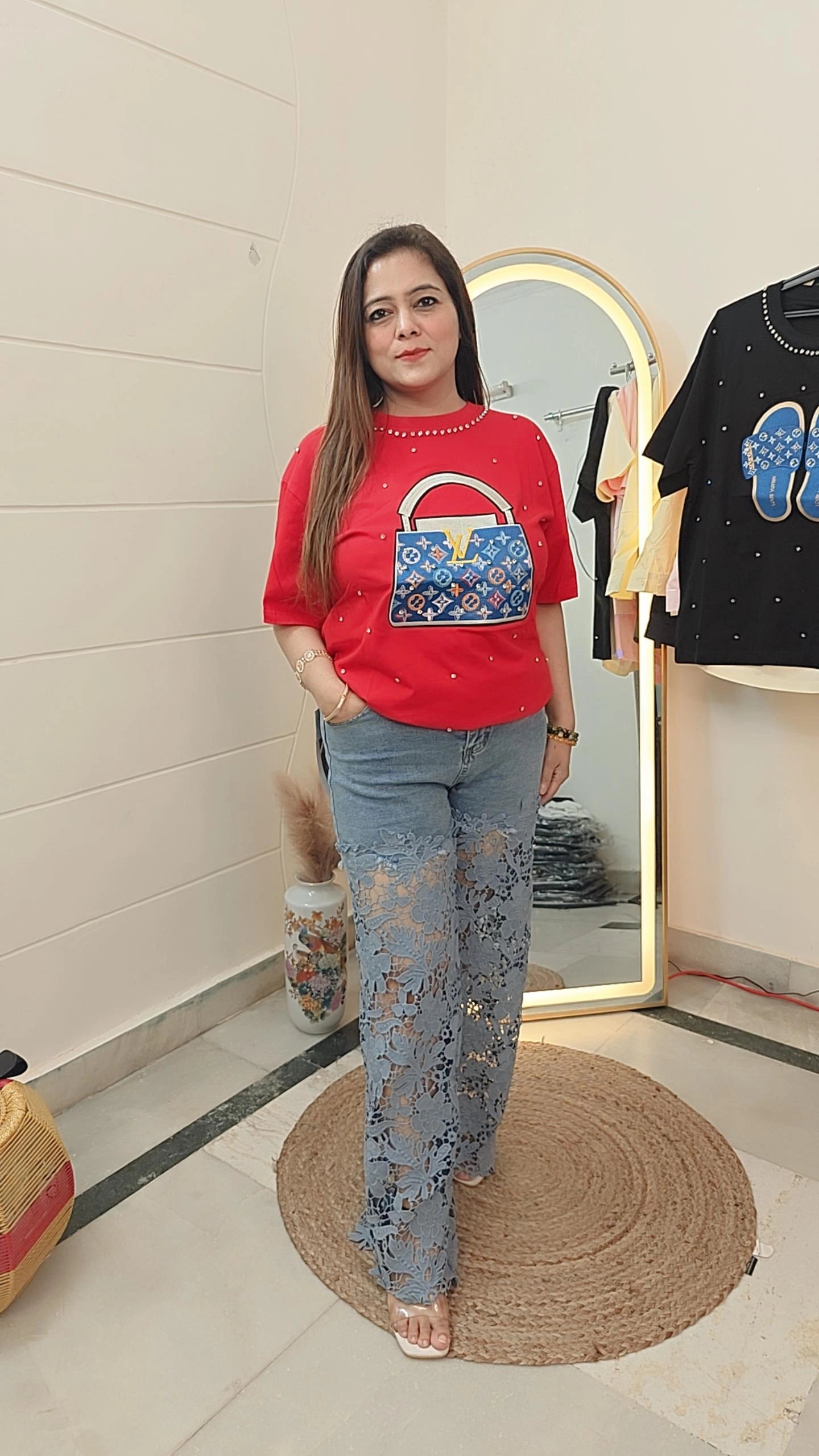 Designer Handbag Print Tees – Luxe Look, Casual Vibe!