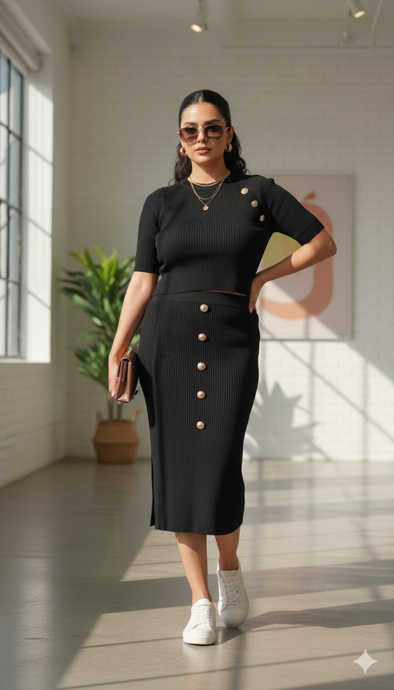 Boss Babe Chic – Knitted Co-ord Perfection