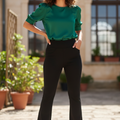 High waist Women bellbottom pant/ trouser