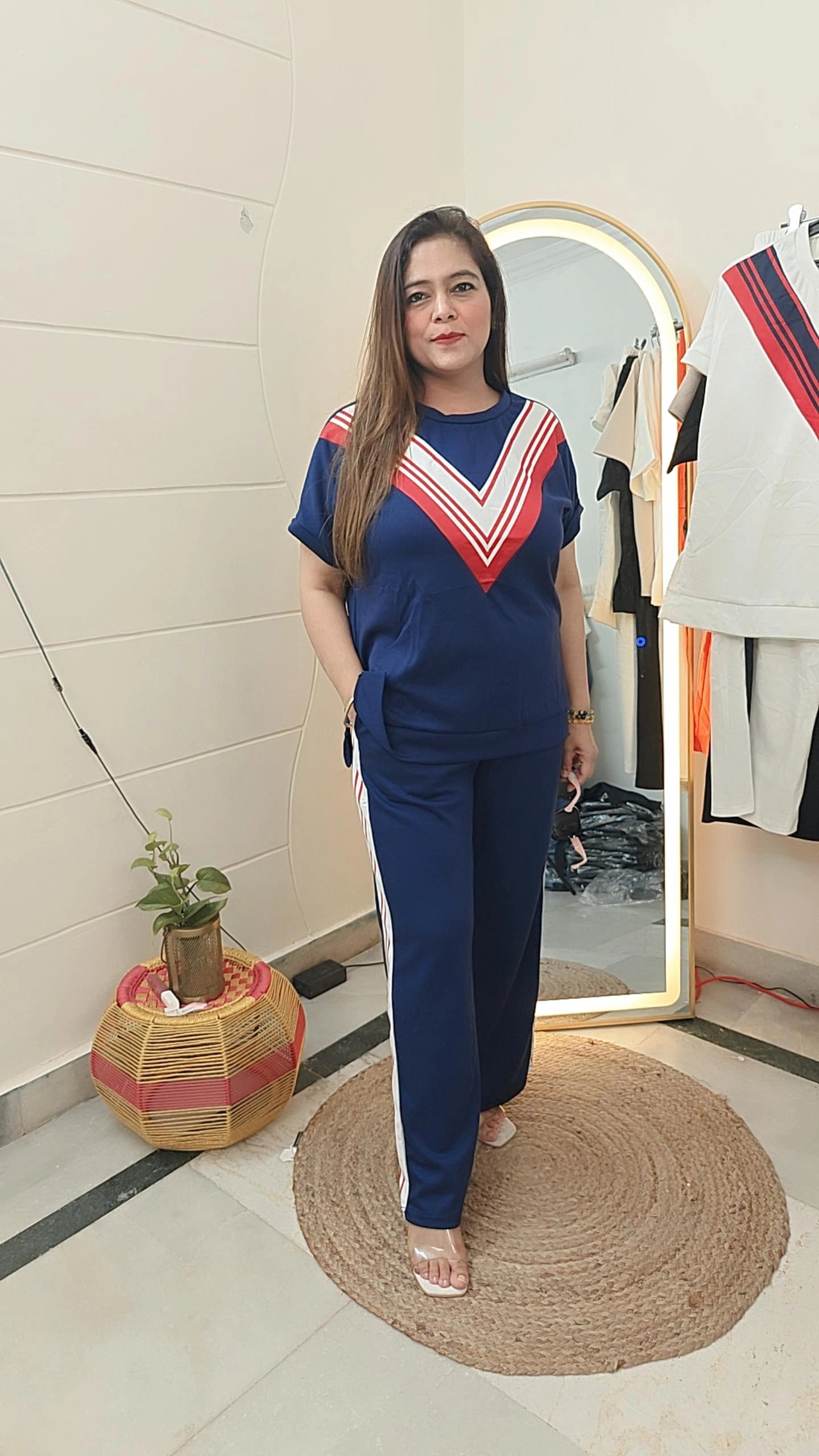 "Sporty Luxe Ensemble Cordset "