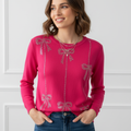 Bow Sparkle Embellished Full Sleeve Top