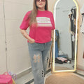 Casual trendy smart airport tshirts top