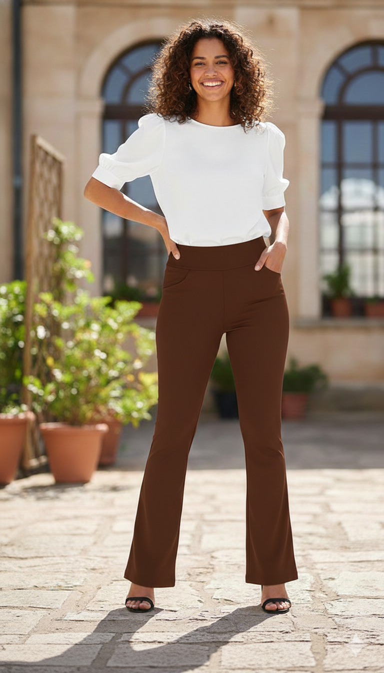 Women High Waist Classic Bellbottoms..