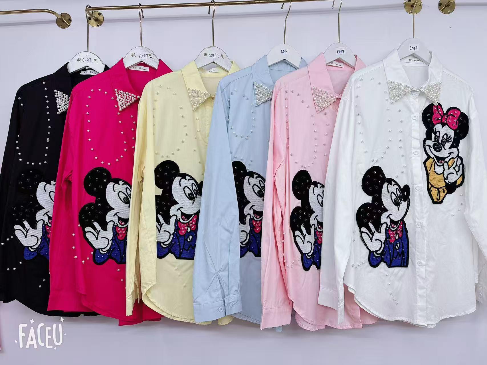 "Mickey Glam Button-Downs shirts