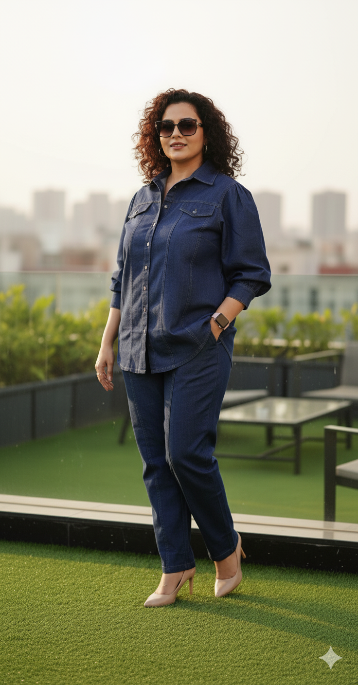 Denim casual Cordset