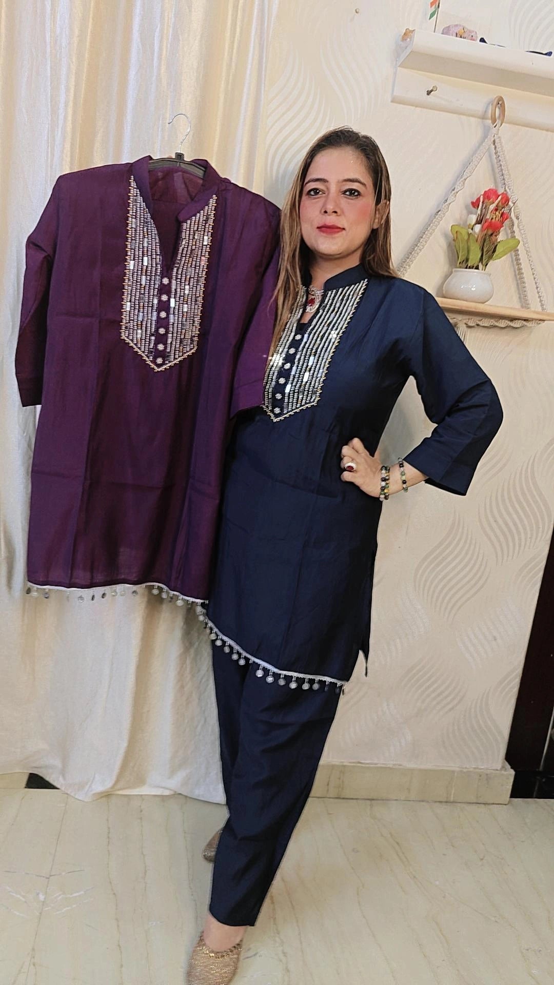 Orginal Mirror work festive cordset