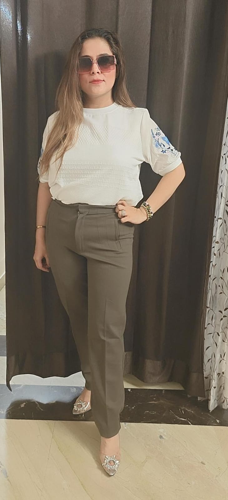 Zara summer Straight slim look pant