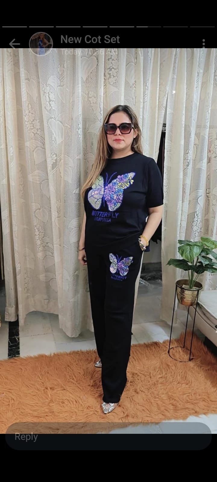 "Grace Meets Glam – Butterfly Coord Set!"