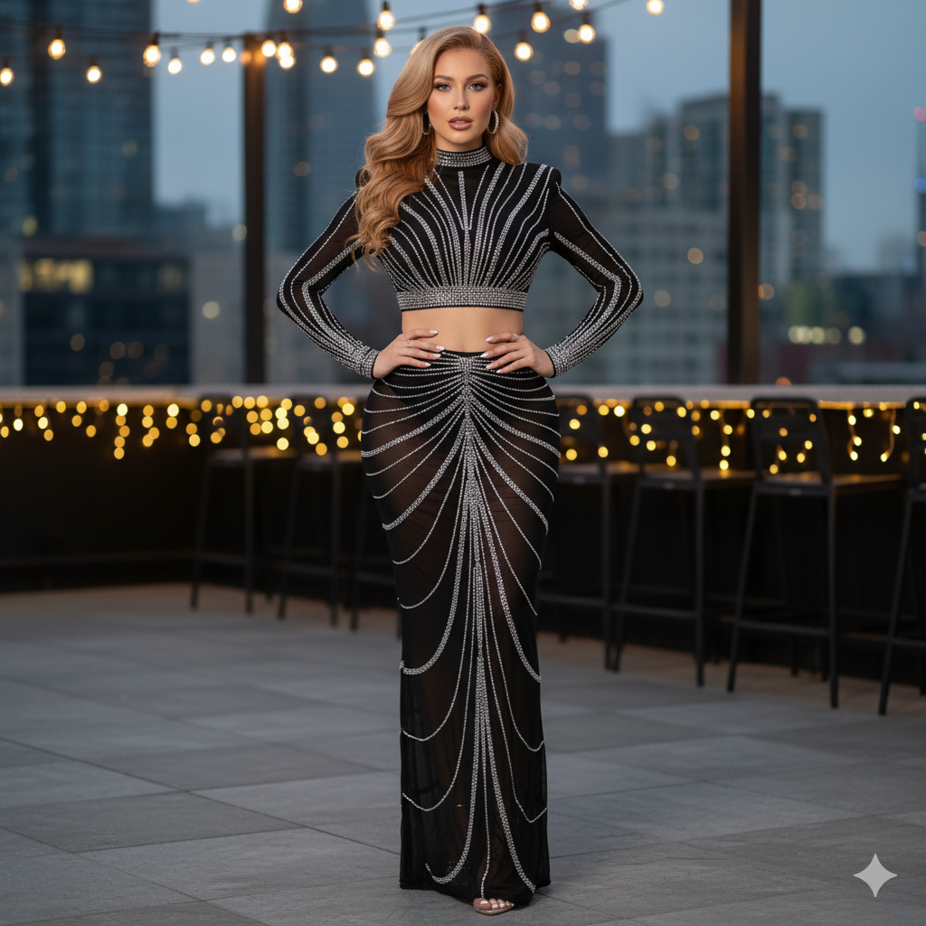 Beautiful Embellished cordset