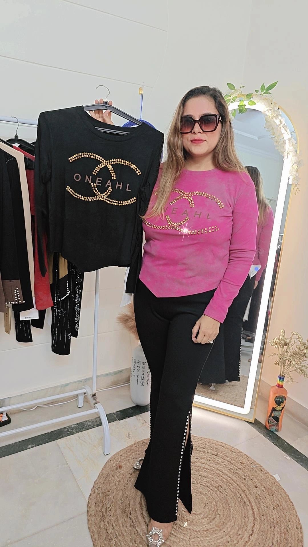 Full sleeve top with studs detailing